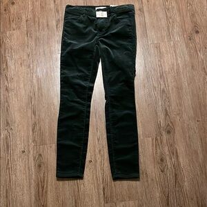 Black Women's Skinny Velvet Pants